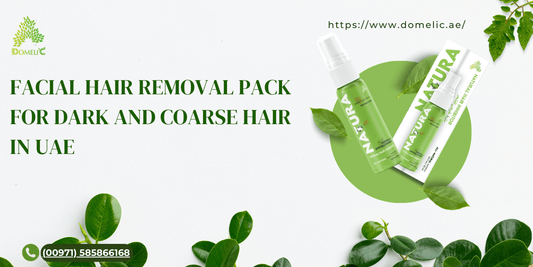 Facial hair removal pack for dark and coarse hair in UAE