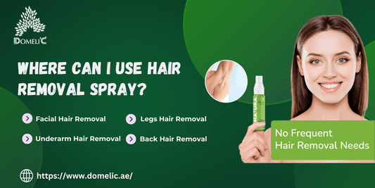 Where can I use hair removal spray?